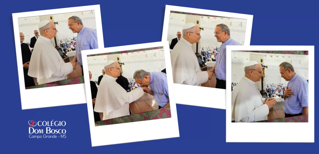 Diretor Administrativo do Colégio Dom Bosco, Pe. Luigi Favero recebe bênção especial do Papa Leão XIV