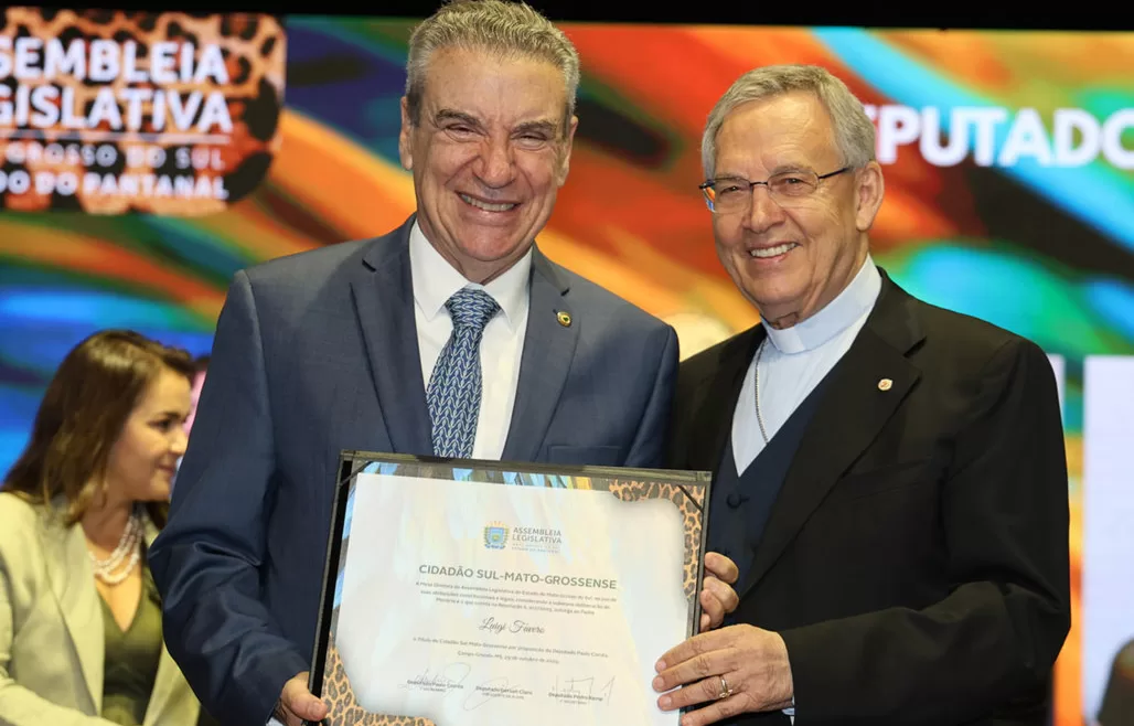Padre Luigi Favero recebe Título de Cidadão Sul-Mato-Grossense