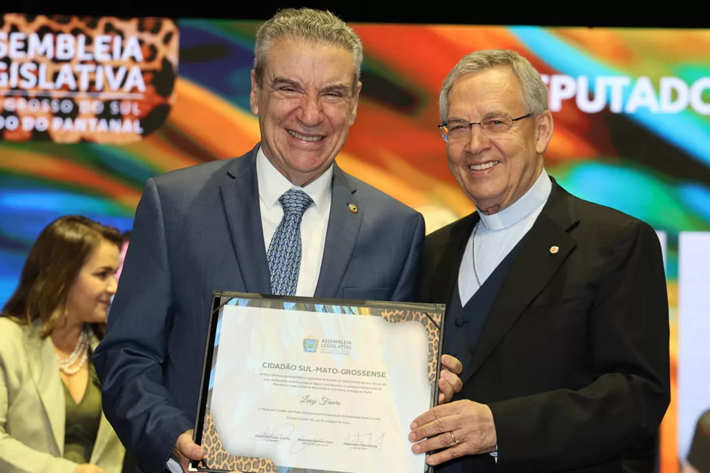 Padre Luigi Favero recebe Título de Cidadão Sul-Mato-Grossense