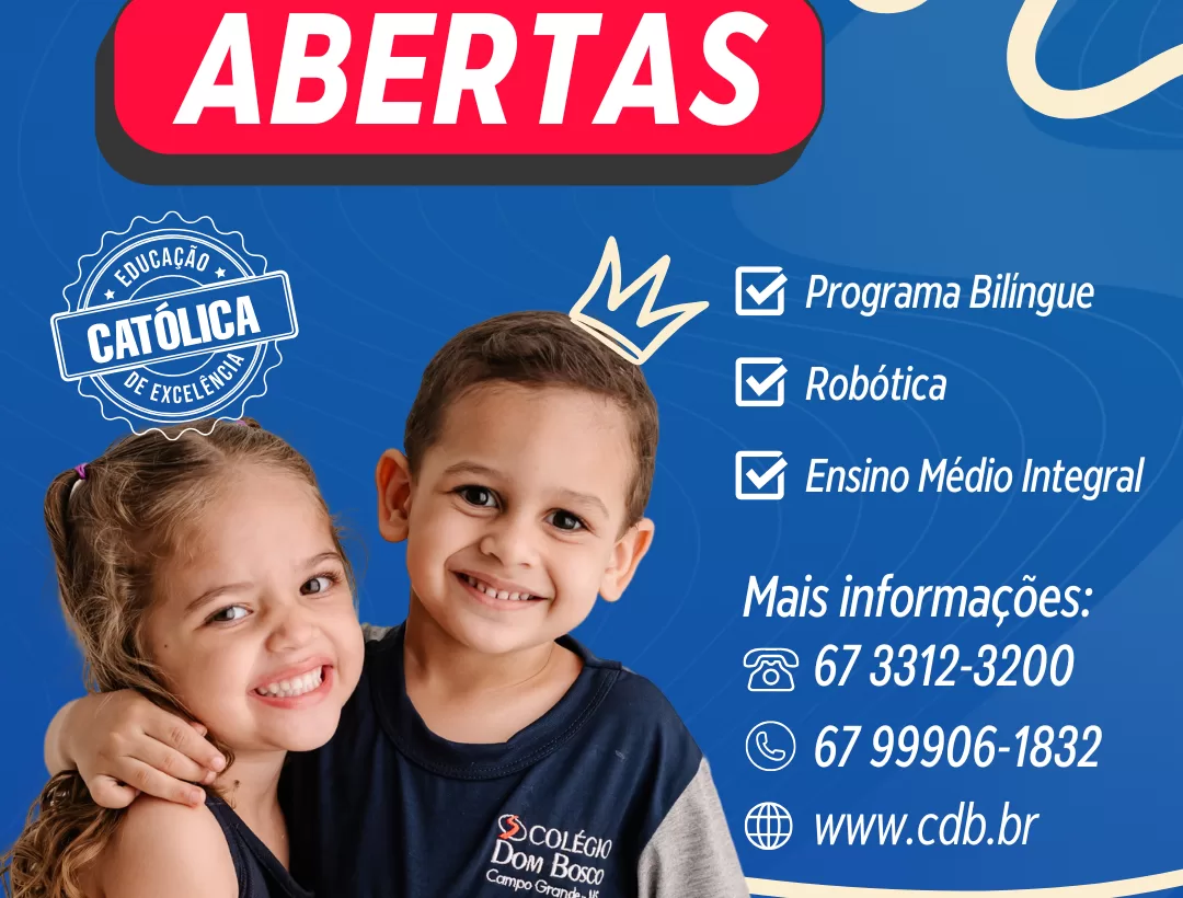 Matrículas Abertas para 2026 no Colégio Salesiano Dom Bosco